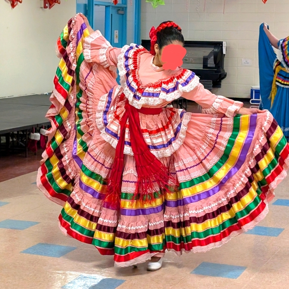 Mexican Jalisco Dress Pink Adult S/M